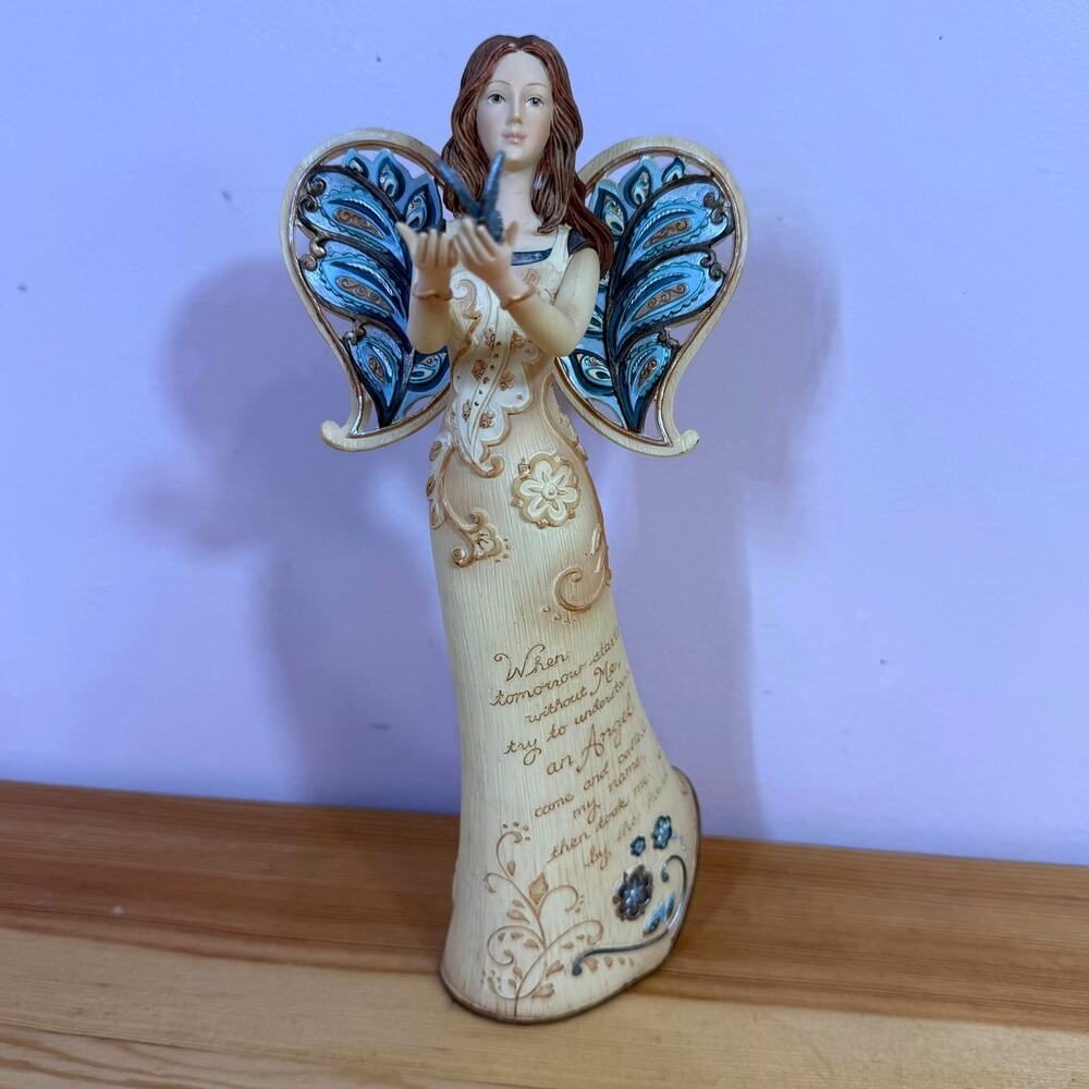 Perfectly Paisley Sympathy Angel 76035 Pavilion 2009 Memorial Figurine